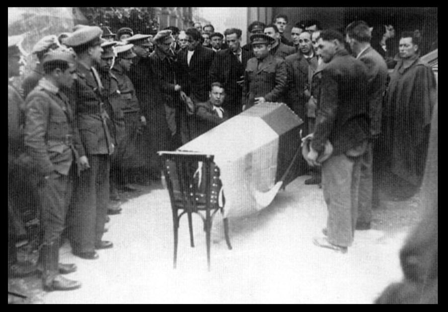 funeral of the Spanish poet Antonio Machado